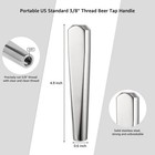 Beer Tap Handles  Stainless Steel Draft Keg Faucet Handle