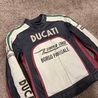 Vintage Women   s Dianese Ducati Course Leather Racing Motorcycle Italian Jacket S