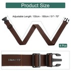4pack Luggage Straps For Suitcases Adjustable Luggage Connector Dark Brown