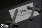 Titanium Alloy Stone Wash Thickened Cross Necklace Pendant Keyhain Diy Pendant