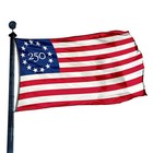America 250 - 3x5 Ft Betsy Ross Flag  250 In 13 Star Circle Poly-cotton Usa Made