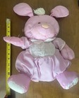 Vintage 1986 Fisher Price Puffalump Pink Nylon Stuffed Bunny 14   8003