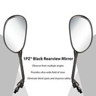 Atv Rear View Side Mirrors 7 8  Handlebars Polaris 400 450 500 550 570 700 800
