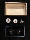 Vintage Odd Fellow Cufflinks W original Box