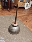   Vtg 7  Thumb Pump Oil Oiler Can For Small Machinery Man Cave Gas Collectible  