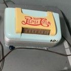 Pepsi Vintage Soda Advertising Sign Light Blue Yellow White