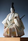 Vintage Japanese Noh Hakata Clay Ceramic Doll -shogun Nakamura Engai 1921-1992 