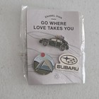 Subaru Go Where Love Takes You 3 Three Silver Tone Enamel Lapel Pin Set