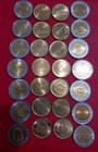 Lot Of 28 Conis 2015_2023 Egypt Commemorative   One Pound   Half Pound  unc 