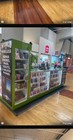 Mall Retail Kiosk Showcase Display Counter Glass Cabinet Phone Repair Booth Led 