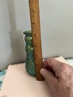 Loetz Iridescent Lava Glass Vase Shades Of Green 5 1 2  Tall