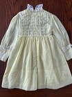 3 Vintage 80s Polly Flinders Hand Smocked Size 4 Dresses