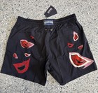 Nwt 100  Authentic Vilebrequin Swim Trunks Moorise - Men - L - Black - Large
