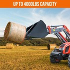 49  Hay Spear bale Spear 4000lbs Capacity skid Steer Loader Tractor Bucket At   