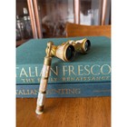 Antique French Opera Glasses Mother-of-pearl   Brass Theater Binoculars Handle  