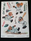 Suzy s Zoo Baseball Bears   90069 Sticker Sheet