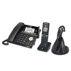 At t 2-line Connect To Cell Corded Cordless Answering System W Cordless Headset