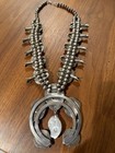 Collectors  Exquisite Navajo Squash Blossom Necklace  Antique