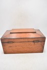 Antique Victorian Satinwood Ladies Workbox Sewing Box Sarcophagus Shape