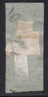 Middle East Country 1882 Halved Stamp On Piece With Ovp Michel Notice Scarce