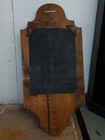 Antique Oval Wall Mirror Brown Wooden Frame With Shelf Vertical Wall Mounted