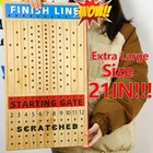 21  Horse Race Game  2-11 Players  Wooden  11 Metal Horses  Cards dice  Family 