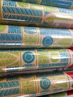 Vintage No Bugs M lady Shelf Drawer Paper Liner Turquoise Green Mod 5 Rolls