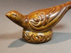 Vintage Van Briggle Pottery Bird  Dove Shiny Finish 9    Colorado Signed