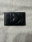 Auner Leather Black Quilted Women   s Card Wallet Credit Card Holder