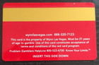 Wynn Casino Las Vegas Slot Card