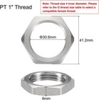5 Pcs 304 Stainless Steel Hex Lock Nut  G 1  Female Thread