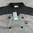 Cook Cool By Happy Chef Med Button Cooks Uniform Shirt Coat  Reversible Light