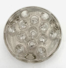 1pcs Clear Glass Tall Flower Frog  13 Hole  Round Dome  4 5   Footed  Clear
