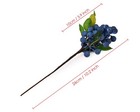 Artificial Blueberries 4 Pieces Lifelike Faux Fruit Berries Fake Flowers For    
