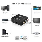 1080p Hdmi To Rca Av Converter Cable Adapter Hd 1080p Video Box Audio Tv Ntsc