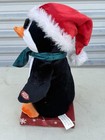 Dan Dee Christmas Animated Singing Penguin Plush Sunglasses Santa Hat Scarf
