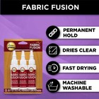 Fabric Fusion Glue Permanent Adhesive For Leather  Cotton  Flannel  0 66oz 3pack
