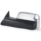 Chrome Pair Power Heated Tow Mirrors For 1998-2002 Dodge Ram White Running Light