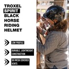 Troxel Spirit Full Coverage Horse Riding Helmet - Low-profile  Adjustable Design