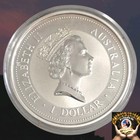 1998 Australian 1 Oz  9999 Silver Kookaburra Brillant Uncirculated Low Mintage