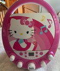 Hello Kitty 66209-wm Disco Party Cd Player Karaoke Machine   Cd - Works