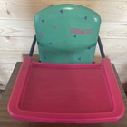 Vtg Graco Tot Loc Lock Clip On Table High Chair Booster Seat Tray Baby Neon Fun