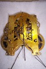 Antique Ansonia Clock Movement   8-3 4 With Alarm   Alarm Bell  Runs Very Well