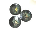 Vintage Chinese Lacquer Plate 7  Round