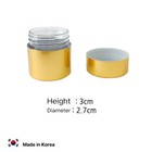 Korea Medicine Container Holder Tablet Pill Sorter Case Luxury  Gold Plastic Jar