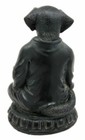 Meditating Buddha Dog Figurine Zen Koan Monk Dharma Sculpture 6 h Talisman