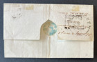 Qv Gb Sg 1 1d Penny Black Eg Wrapper cover Tied Black Maltese Cross Mx Aberdeen