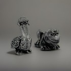 Vintage Miniature Lot  Pewter Animal Figurines Frog Beaver Pelican Duck 1-1 5   