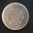 1858 Seated Liberty Silver Half Dime  Grade G    Free Ship  C5488