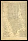 1917 Vintage New York City Map Antique Manhattan Street Map Wall Art Decor